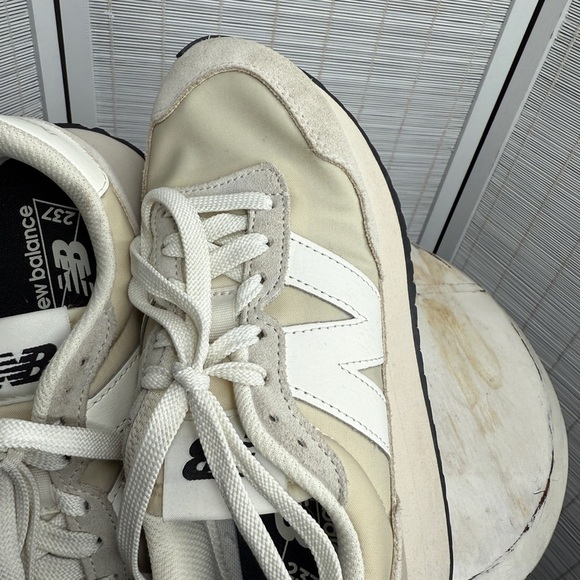 New Balance Off White Beige Suede Fabric Retro Sneakers Casual Street Style 7 - Picture 7 of 11